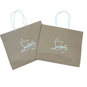 2 Christian Louboutin Paper Shopping Bags